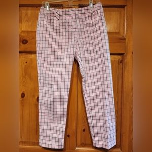 Adidas Climalite Pink Plaid Golf Pants, Size 4